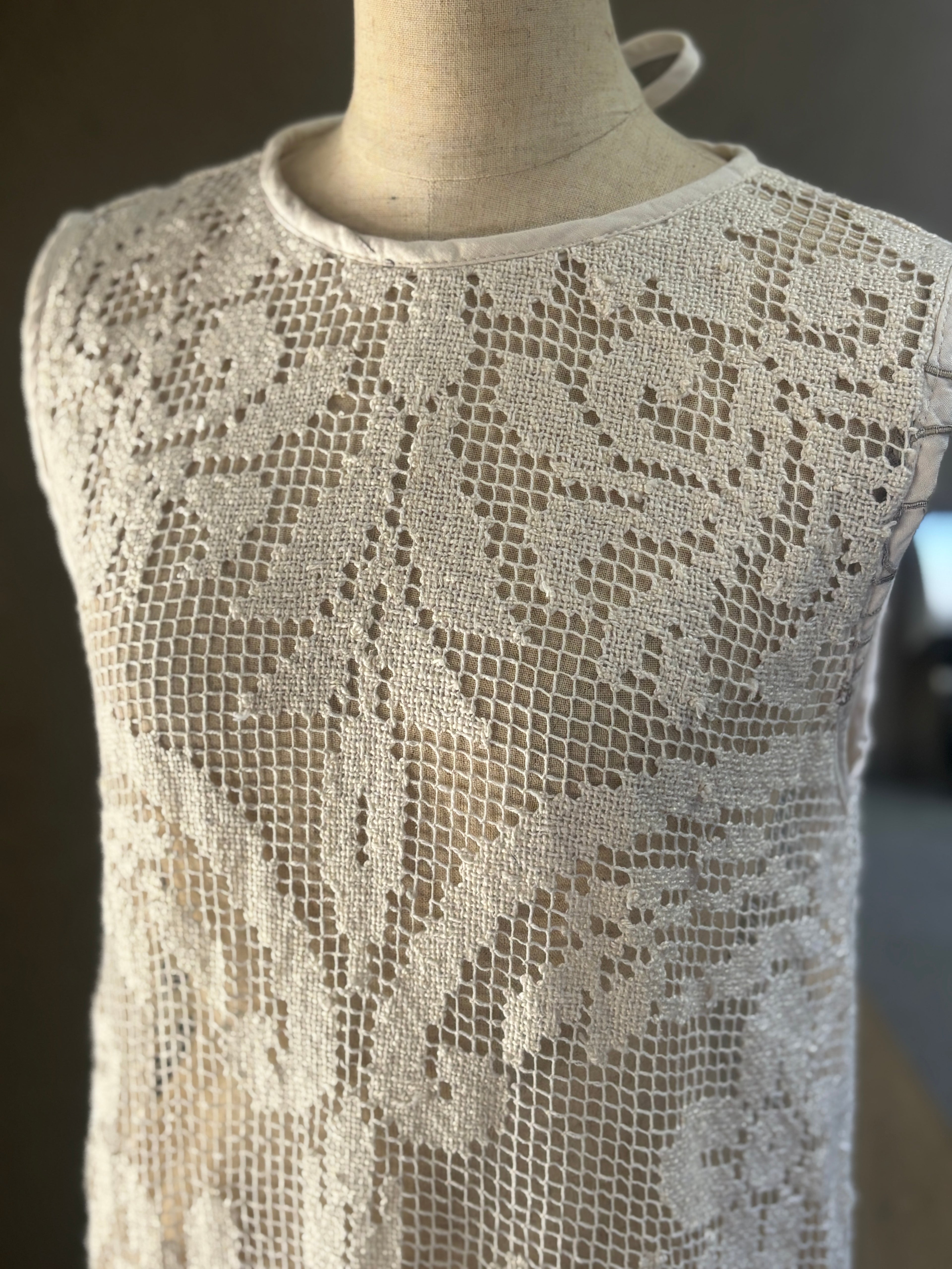 編影（Amei）｜Filet Crochet Lace Dress