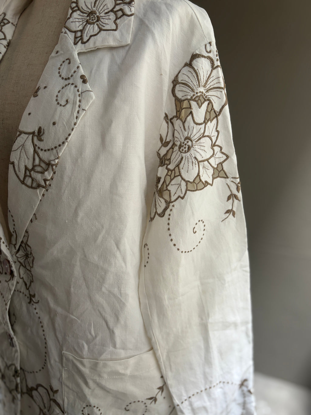 5 褐花（Kakka）｜Lace Tailored Jacket
