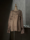 線紋（Sen-mon）｜Embroidered Tunic Top