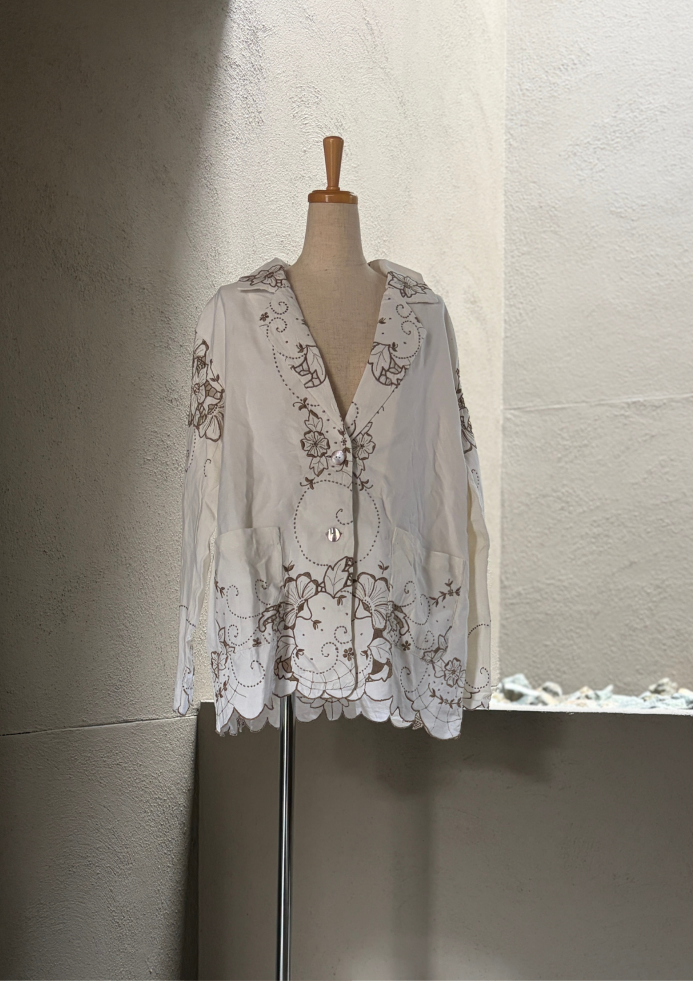 5 褐花（Kakka）｜Lace Tailored Jacket