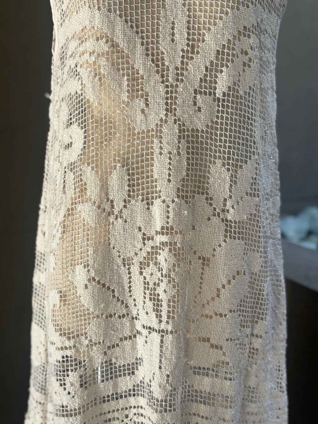 編影（Amei）｜Filet Crochet Lace Dress