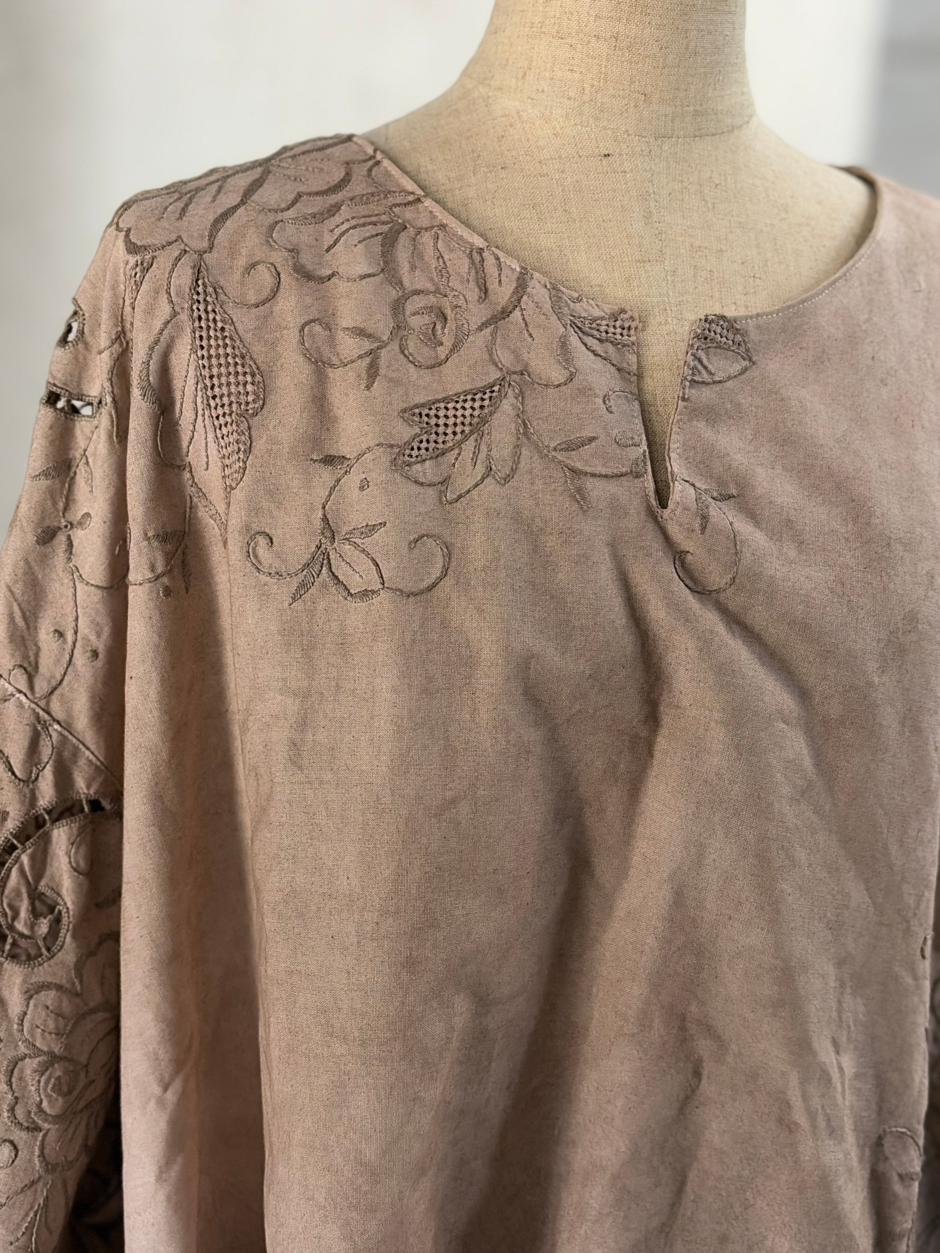 線紋（Sen-mon）｜Short Embroidered Top