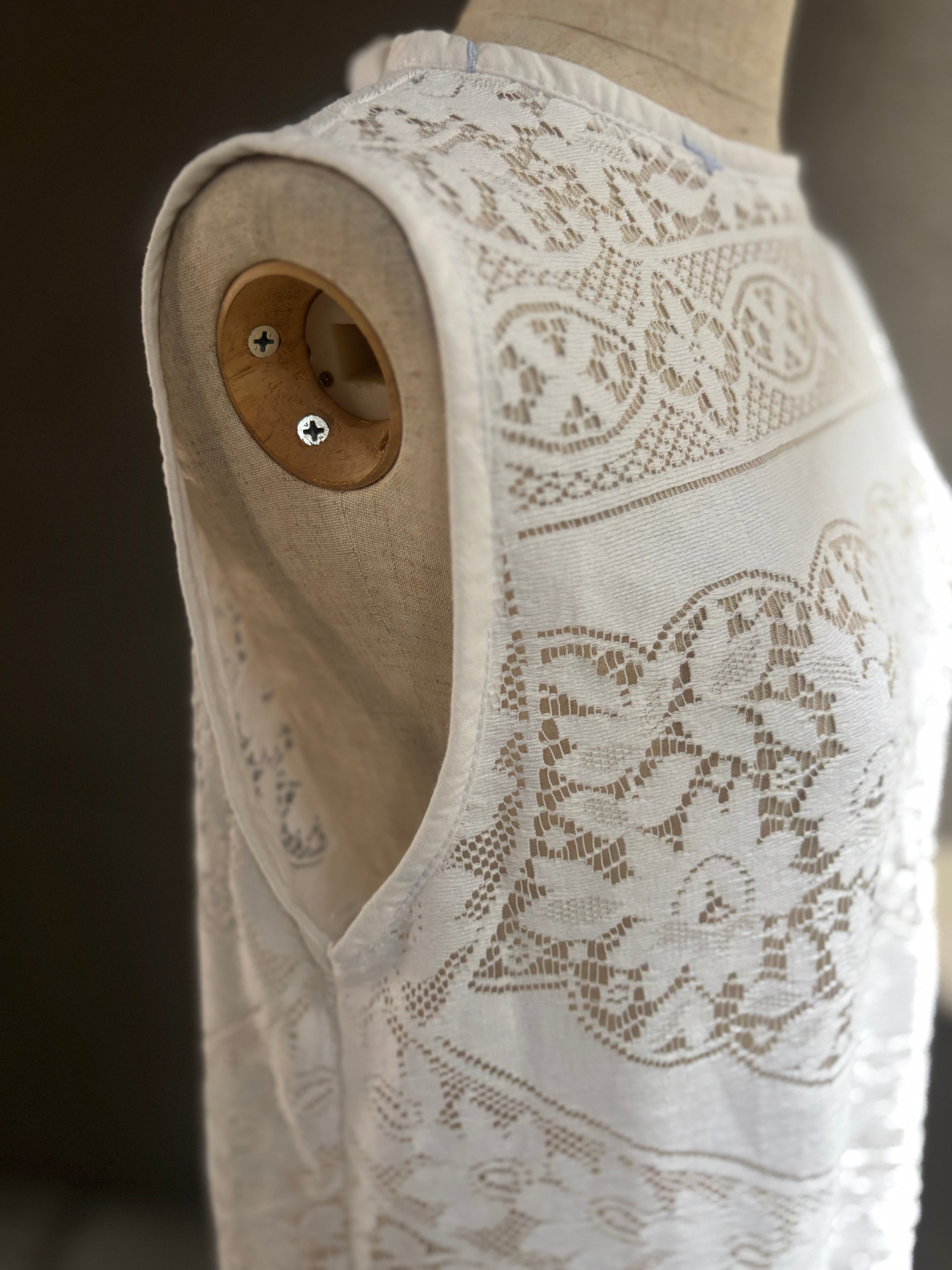 白階（Hakkai）Panel Lace Dress